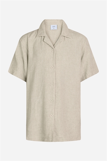 GRUNT Atos SS Linen Shirt - Sand